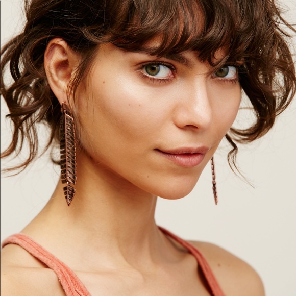 Free People Jewelry - Free People Night Moves Feather Earrings